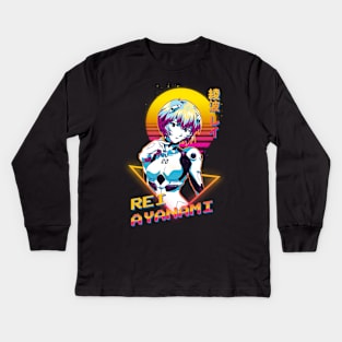 rei ayanami evangelion Kids Long Sleeve T-Shirt